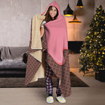 Strawberry Ice Cream Melted Print Hooded Blanket