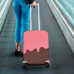 Strawberry Ice Cream Melted Print Luggage Cover