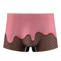 Strawberry Ice Cream Melted Print Men's Boxer Briefs
