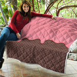 Strawberry Ice Cream Melted Print Quilt