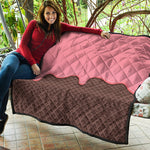 Strawberry Ice Cream Melted Print Quilt