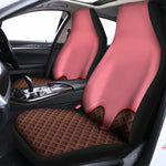Strawberry Ice Cream Melted Print Universal Fit Car Seat Covers
