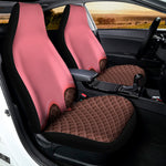 Strawberry Ice Cream Melted Print Universal Fit Car Seat Covers