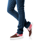 Strawberry Ice Cream Melted Print White Slip On Shoes