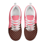 Strawberry Ice Cream Melted Print White Sneakers