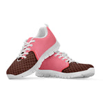 Strawberry Ice Cream Melted Print White Sneakers