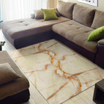 Sugar Brown Marble Print Area Rug GearFrost