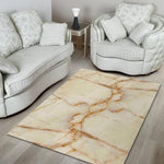 Sugar Brown Marble Print Area Rug GearFrost
