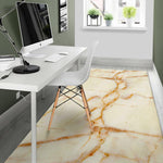 Sugar Brown Marble Print Area Rug GearFrost