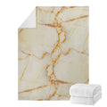 Sugar Brown Marble Print Blanket