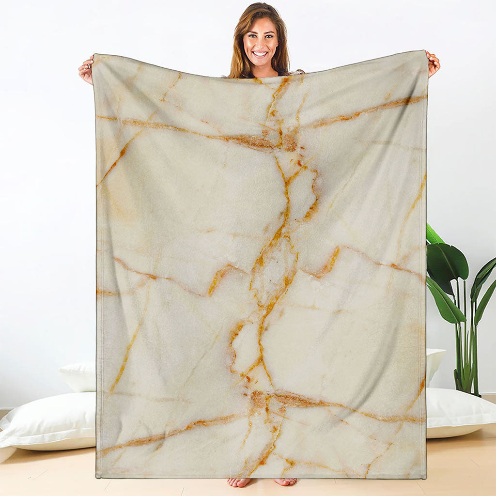 Sugar Brown Marble Print Blanket