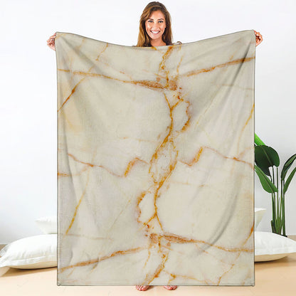 Sugar Brown Marble Print Blanket