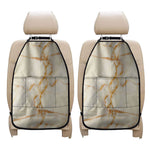 Sugar Brown Marble Print Car Seat Organizers