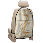 Sugar Brown Marble Print Car Seat Organizers