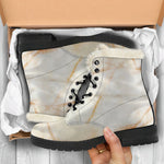 Sugar Brown Marble Print Comfy Boots GearFrost