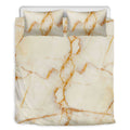 Sugar Brown Marble Print Duvet Cover Bedding Set