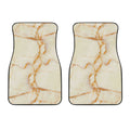 Sugar Brown Marble Print Front Car Floor Mats