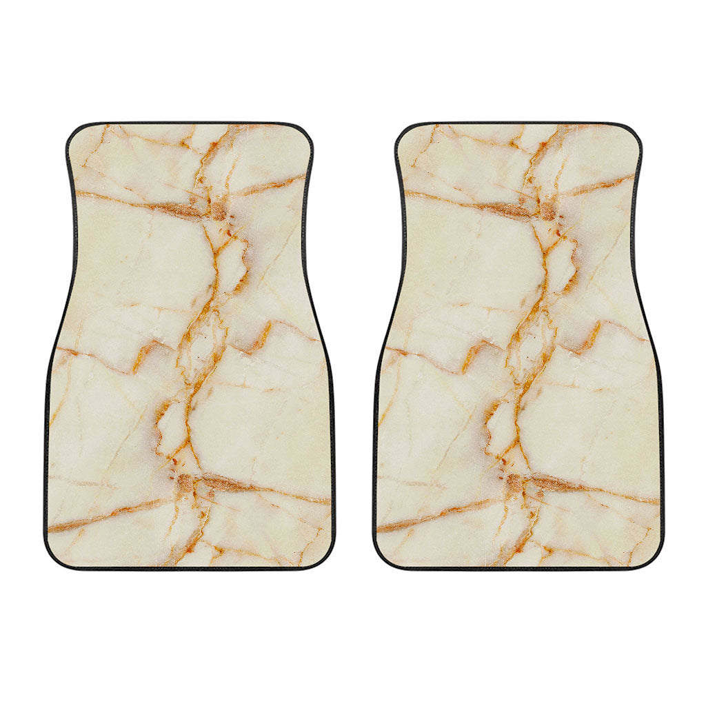 Sugar Brown Marble Print Front Car Floor Mats