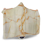 Sugar Brown Marble Print Hooded Blanket