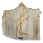 Sugar Brown Marble Print Hooded Blanket