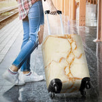 Sugar Brown Marble Print Luggage Cover GearFrost