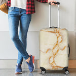 Sugar Brown Marble Print Luggage Cover GearFrost