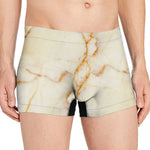 Sugar Brown Marble Print Men's Boxer Briefs