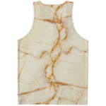 Sugar Brown Marble Print Men's Tank Top