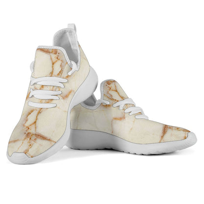 Sugar Brown Marble Print Mesh Knit Shoes GearFrost