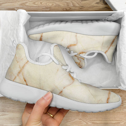 Sugar Brown Marble Print Mesh Knit Shoes GearFrost