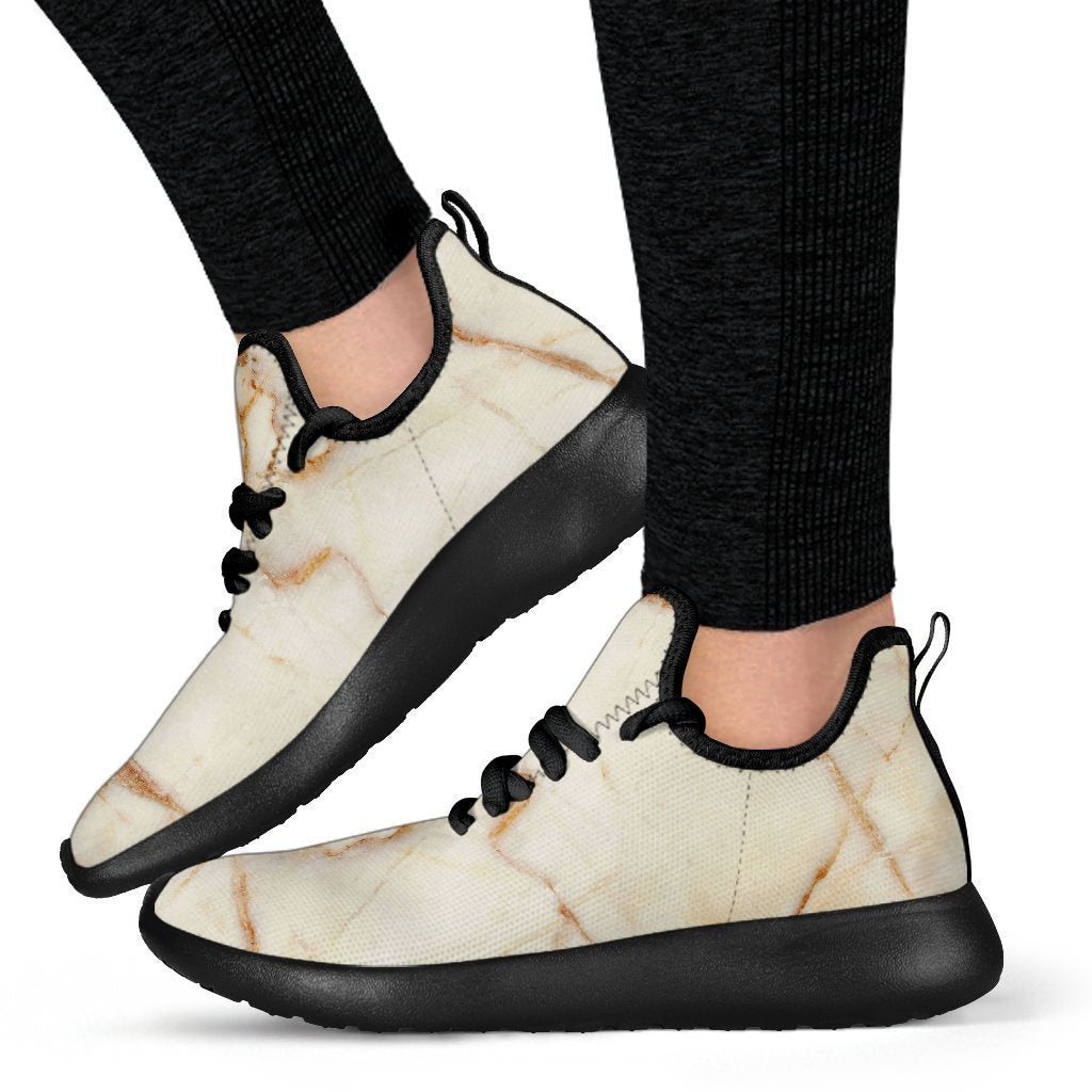 Sugar Brown Marble Print Mesh Knit Shoes GearFrost