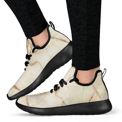 Sugar Brown Marble Print Mesh Knit Shoes GearFrost