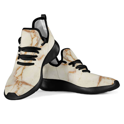 Sugar Brown Marble Print Mesh Knit Shoes GearFrost
