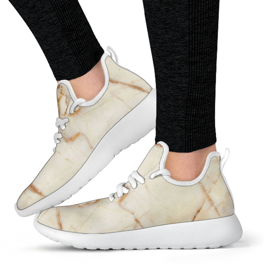 Sugar Brown Marble Print Mesh Knit Shoes GearFrost