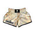 Sugar Brown Marble Print Muay Thai Boxing Shorts