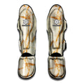 Sugar Brown Marble Print Muay Thai Shin Guards