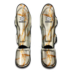 Sugar Brown Marble Print Muay Thai Shin Guard