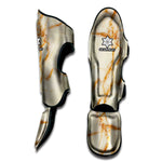 Sugar Brown Marble Print Muay Thai Shin Guard