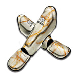 Sugar Brown Marble Print Muay Thai Shin Guard