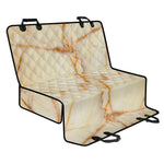 Sugar Brown Marble Print Pet Car Back Seat Cover