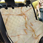 Sugar Brown Marble Print Pet Car Back Seat Cover