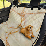 Sugar Brown Marble Print Pet Car Back Seat Cover