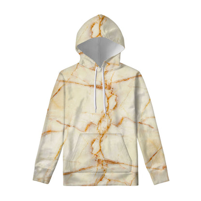Sugar Brown Marble Print Pullover Hoodie