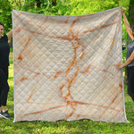 Sugar Brown Marble Print Quilt
