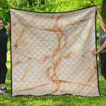 Sugar Brown Marble Print Quilt