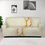 Sugar Brown Marble Print Sofa Cover