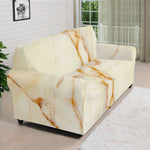 Sugar Brown Marble Print Sofa Cover
