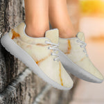 Sugar Brown Marble Print Sport Shoes GearFrost