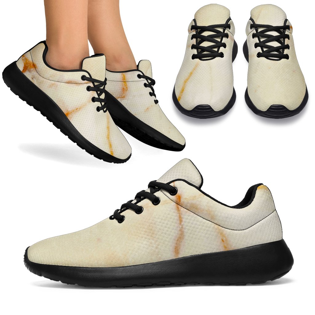 Sugar Brown Marble Print Sport Shoes GearFrost