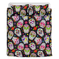 Sugar Skull Pattern Print Duvet Cover Bedding Set